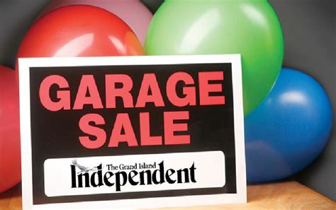 grand island independent garage sales